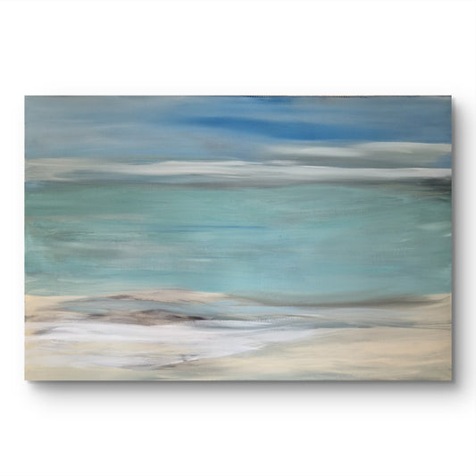 Sea landscape painting, size 120x80 cm